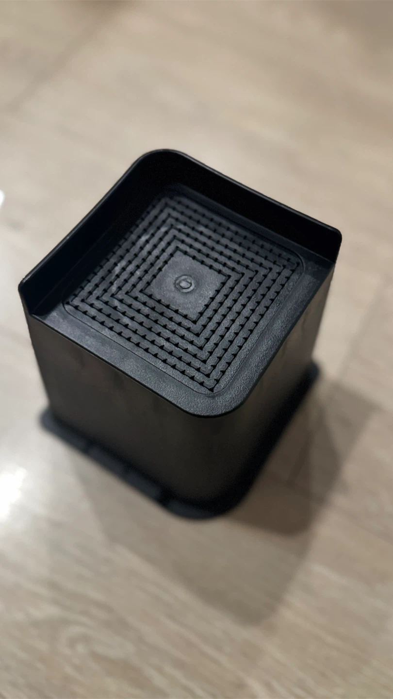 6-inch Black Furniture Risers (Set of 4) - photo 3