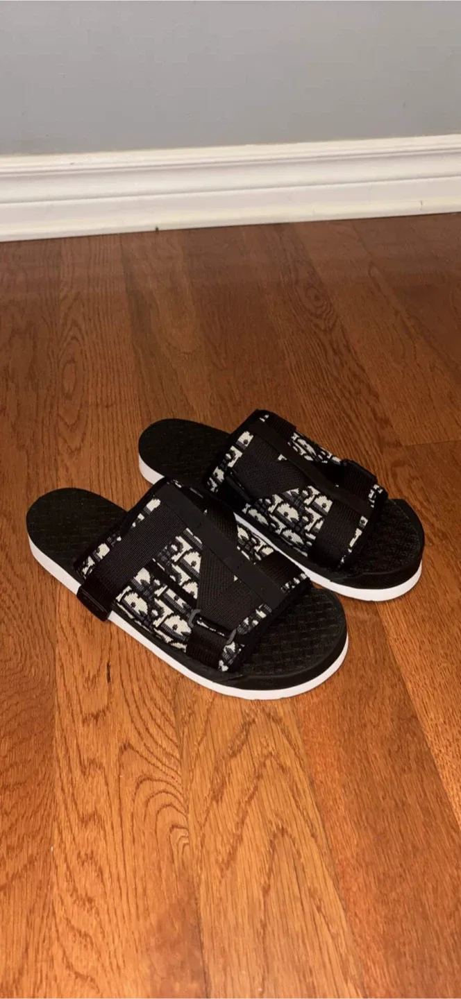 Dior Black & White Slides