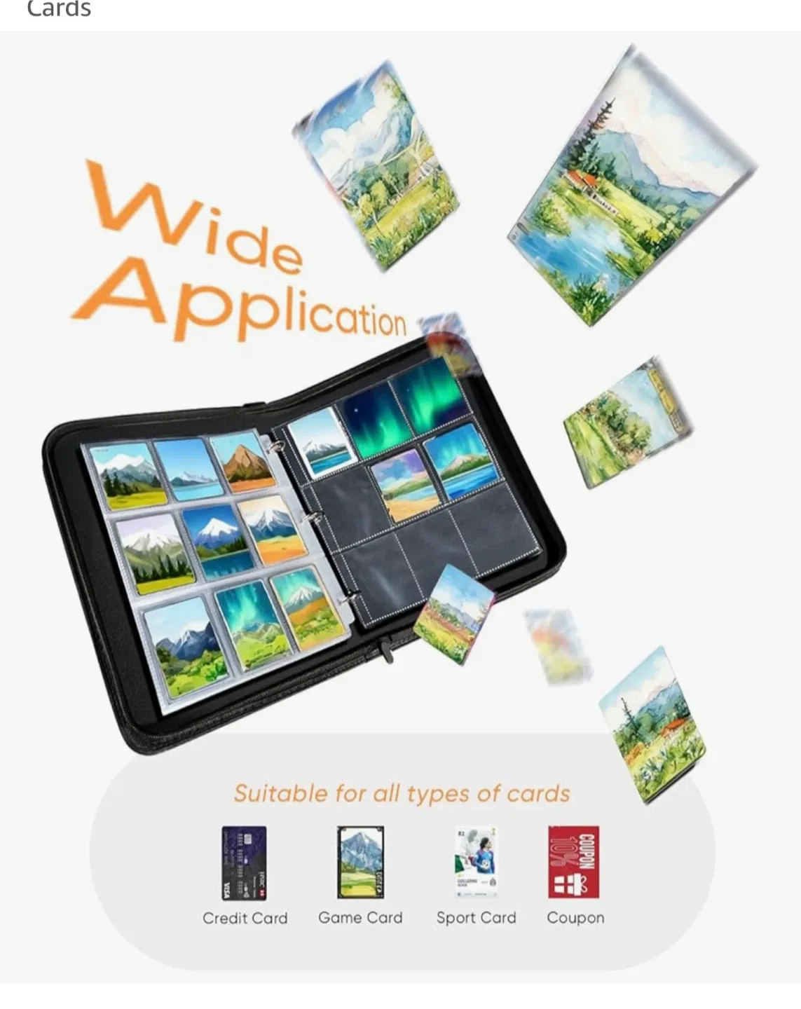 MAGIC JOHN 900 Pockets Trading Card Binder, Large Capacity image indicator(3)