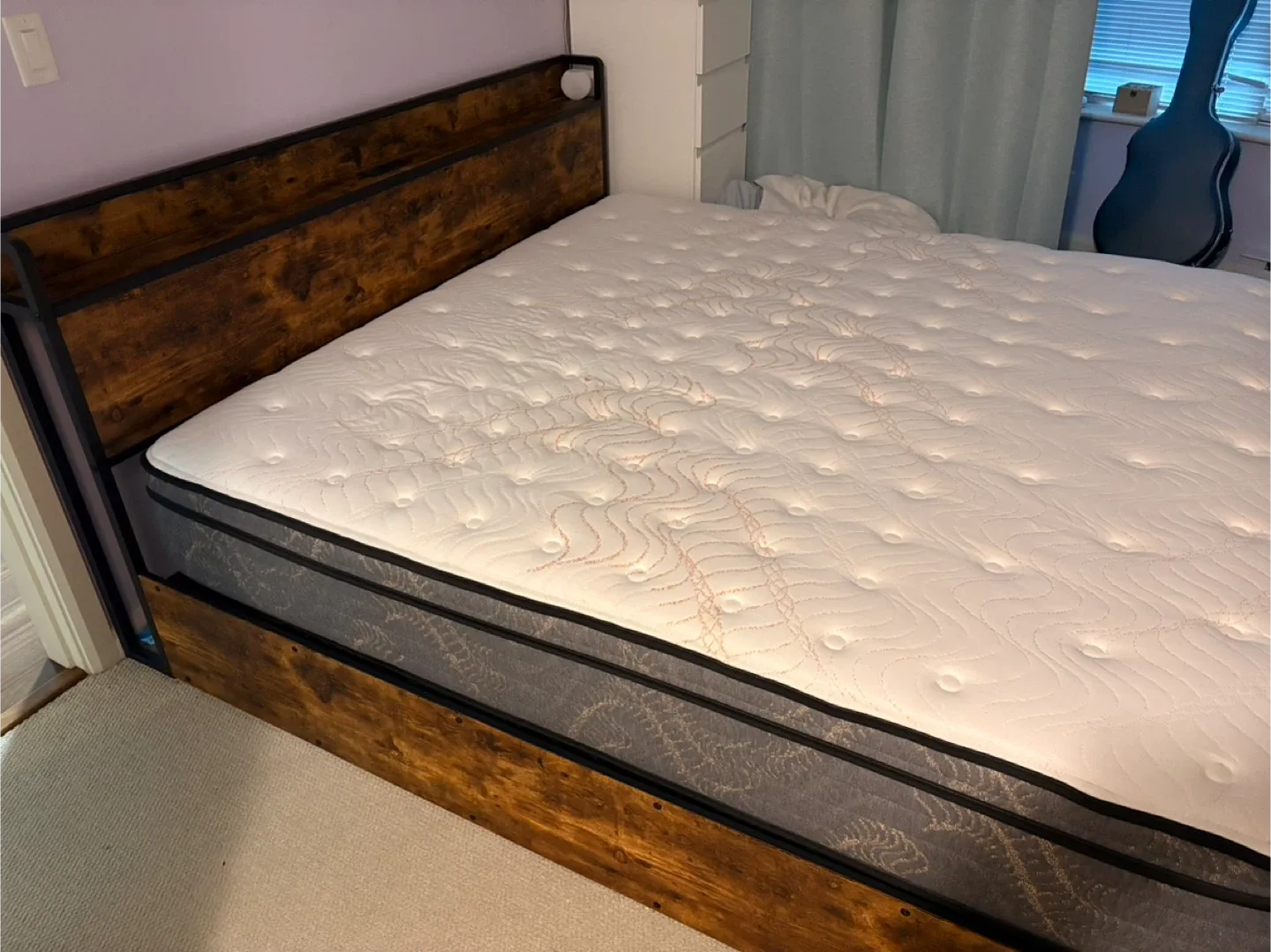 Storage Headboard Bed Frame + Sealy Mattress image indicator(6)