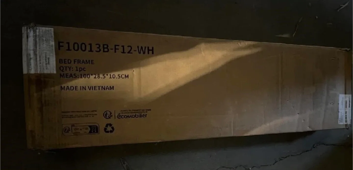 Novilla Full Size Bed Frame, White