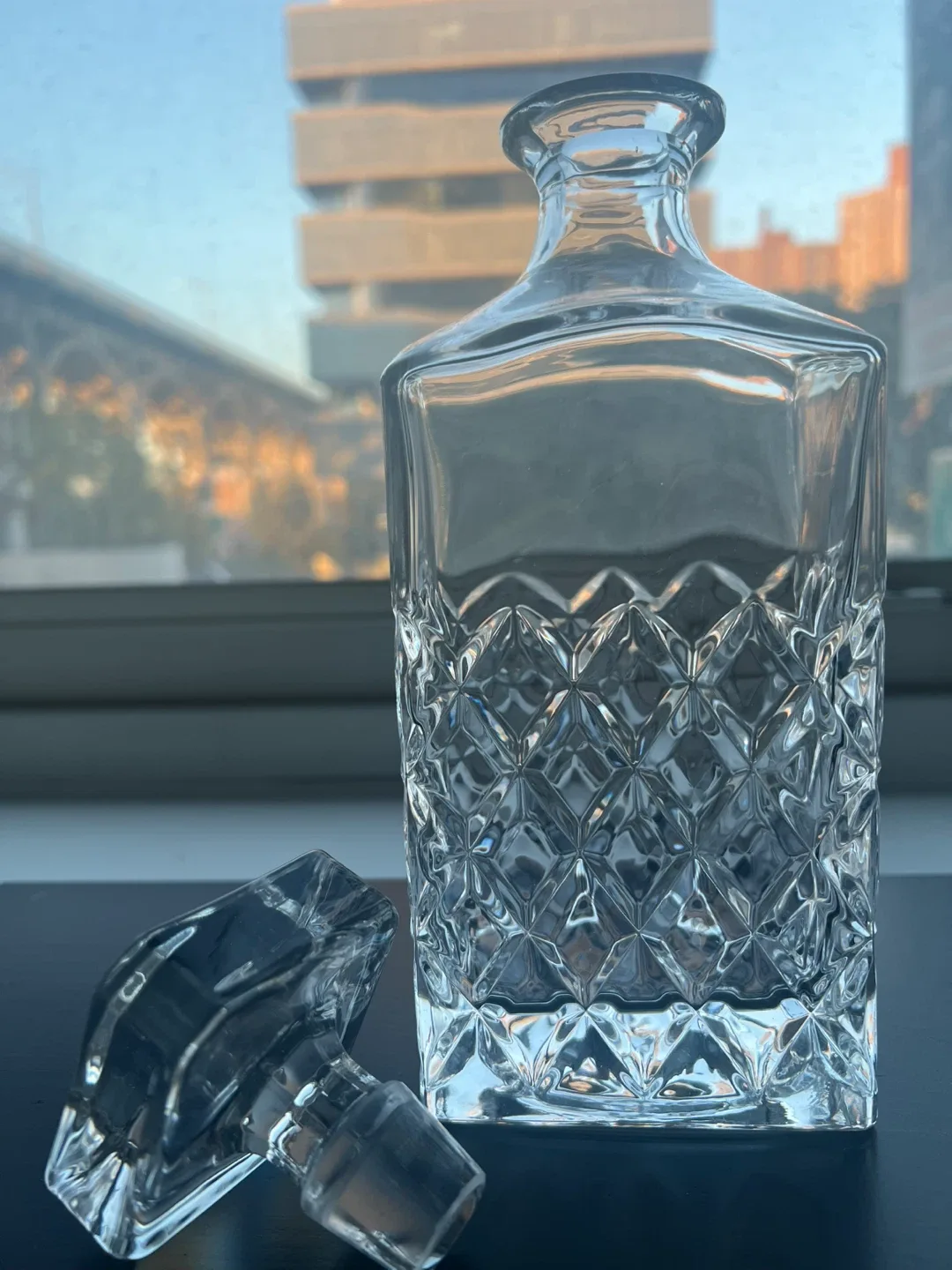 CB2 Crystal Decanter and Glass Set -  MOVING OUT SALE ✈️ image indicator(3)