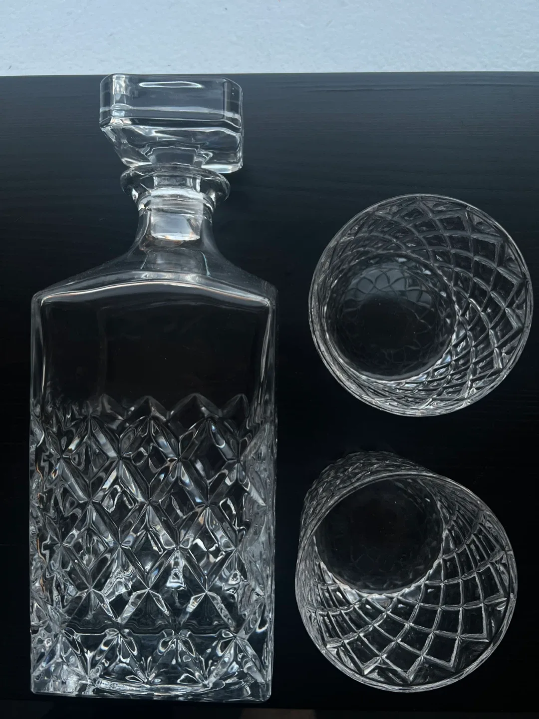 CB2 Crystal Decanter and Glass Set -  MOVING OUT SALE ✈️ image indicator(2)
