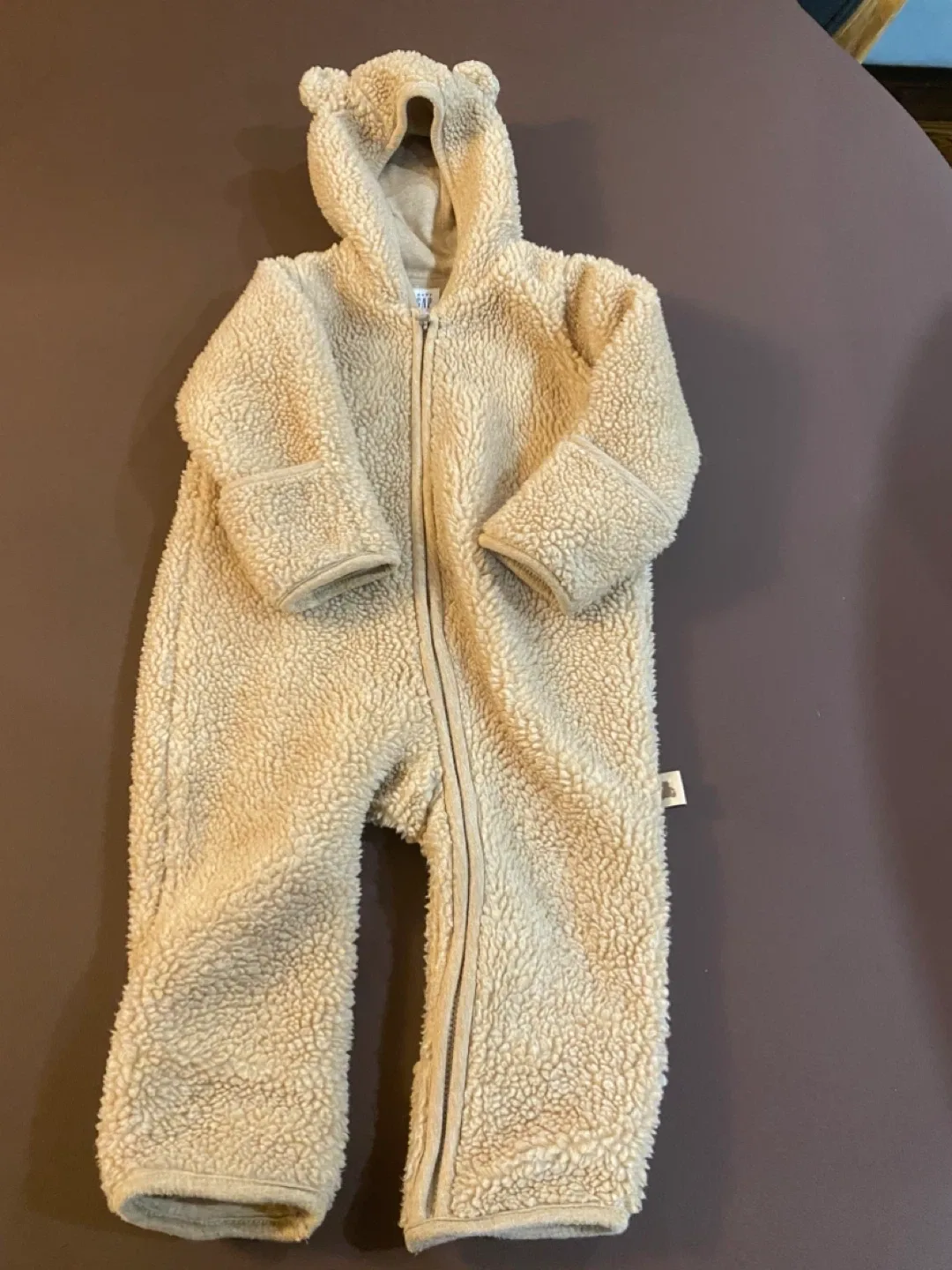 Baby Gap Fleece Bear Suit 6-12 Months