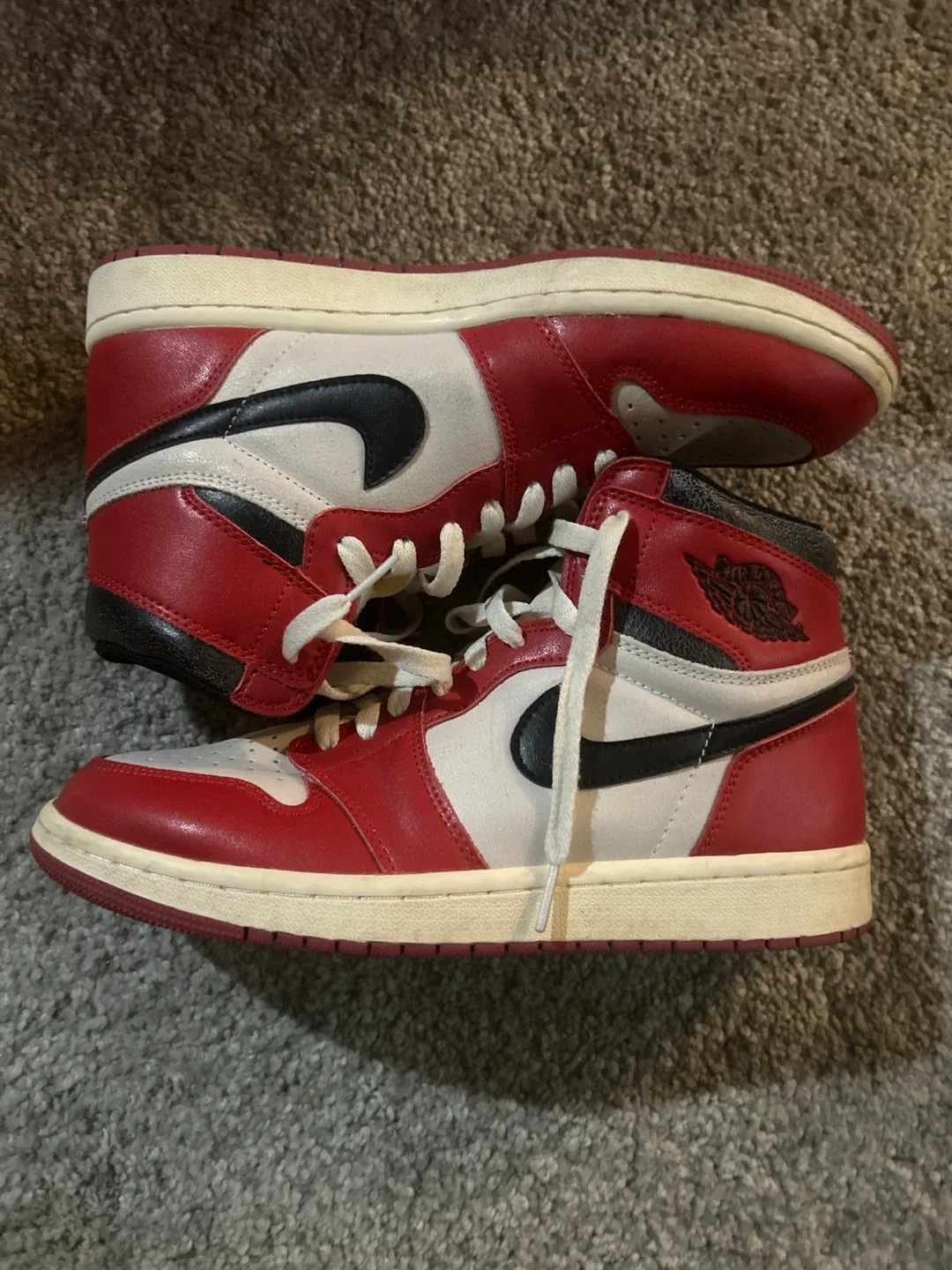 Nike Air Jordan 1 Retro High, Red/White, US 10