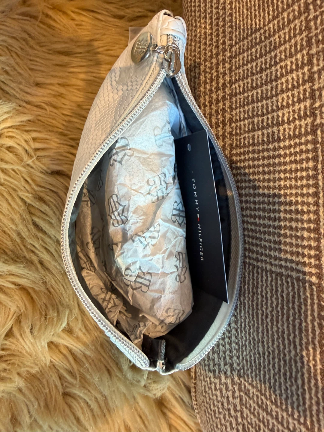 Tommy Hilfiger White Snakeskin Clutch Bag - photo 2