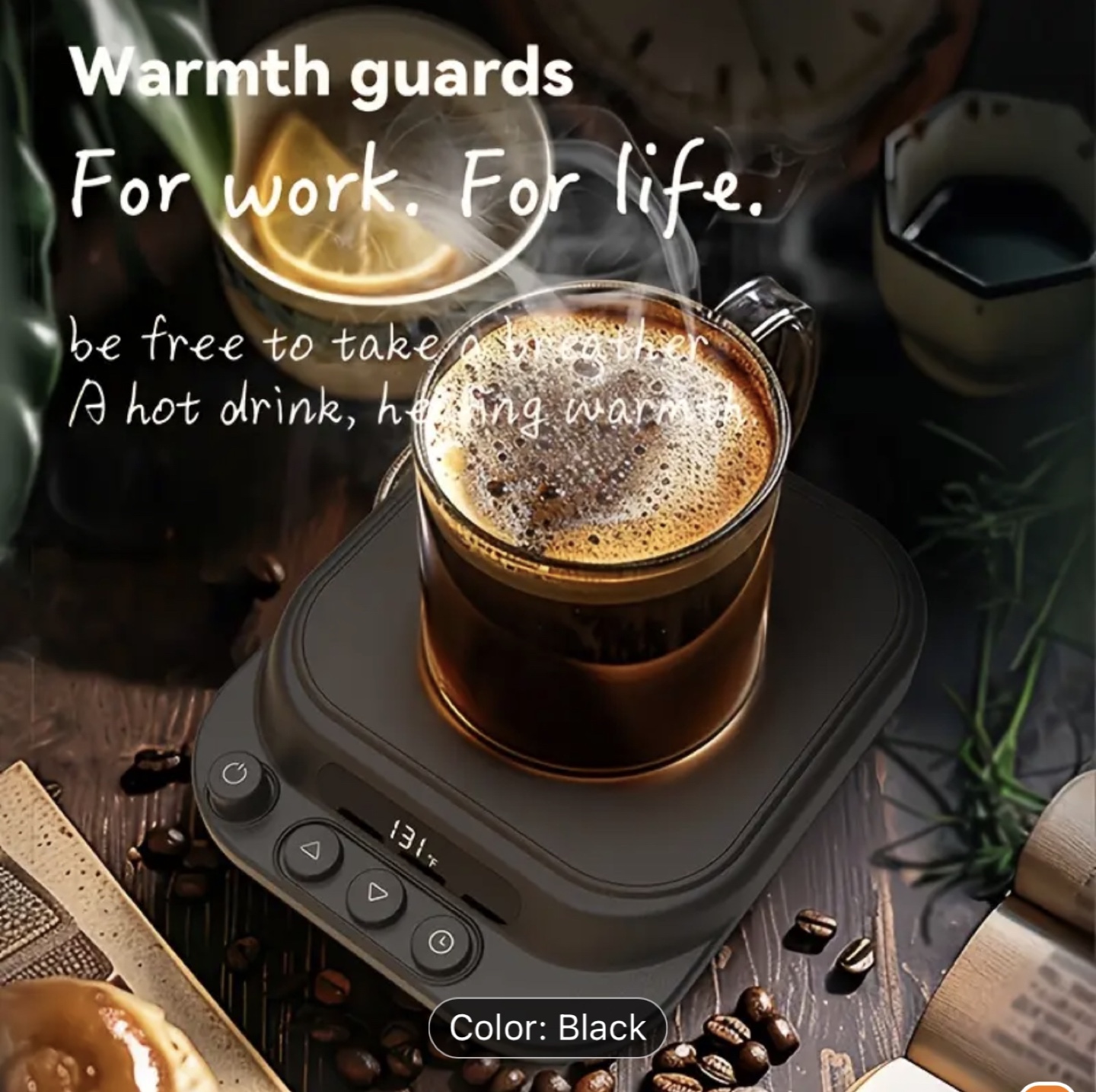 Brand New-Black Cup Warmer