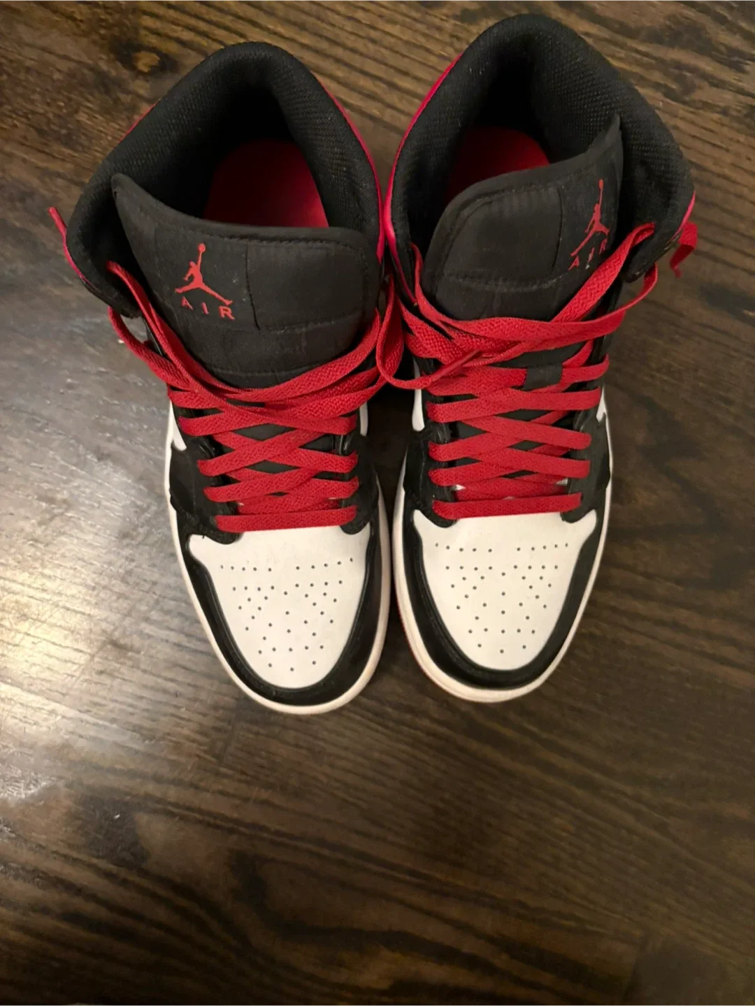 Air Jordan 1 Mid - Black/White/Red