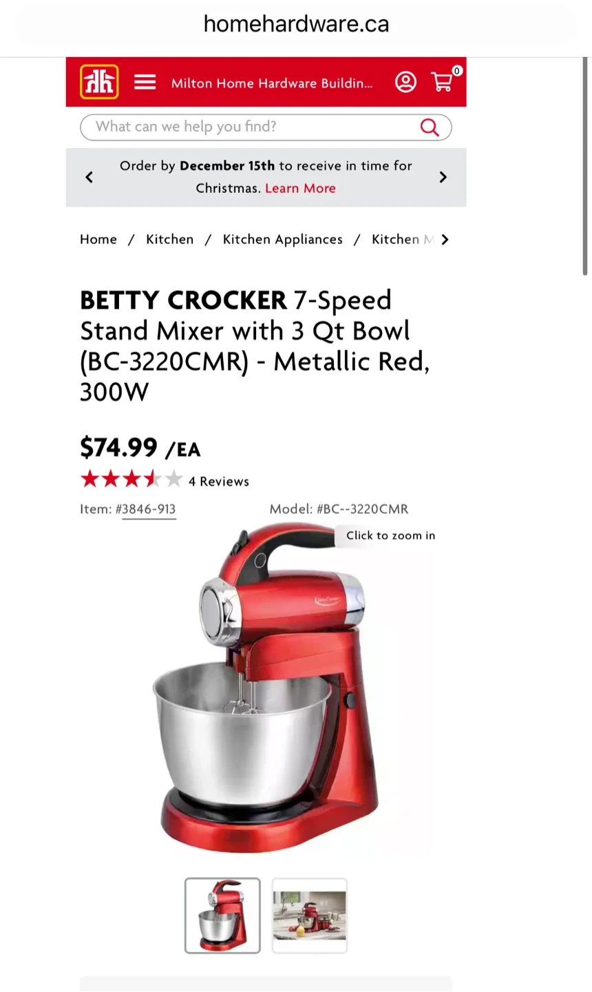 Stand Mixer by Betty Crocker 7 Speed Stand Mixer image indicator(5)