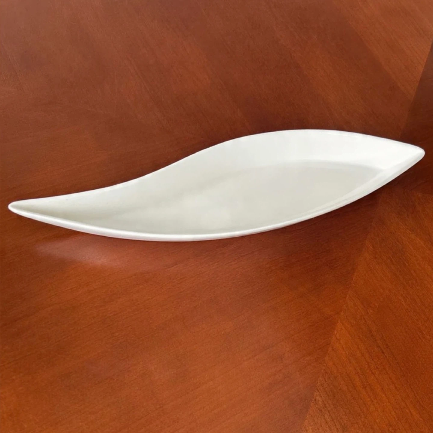 White Decorative Serving Plate - photo 2