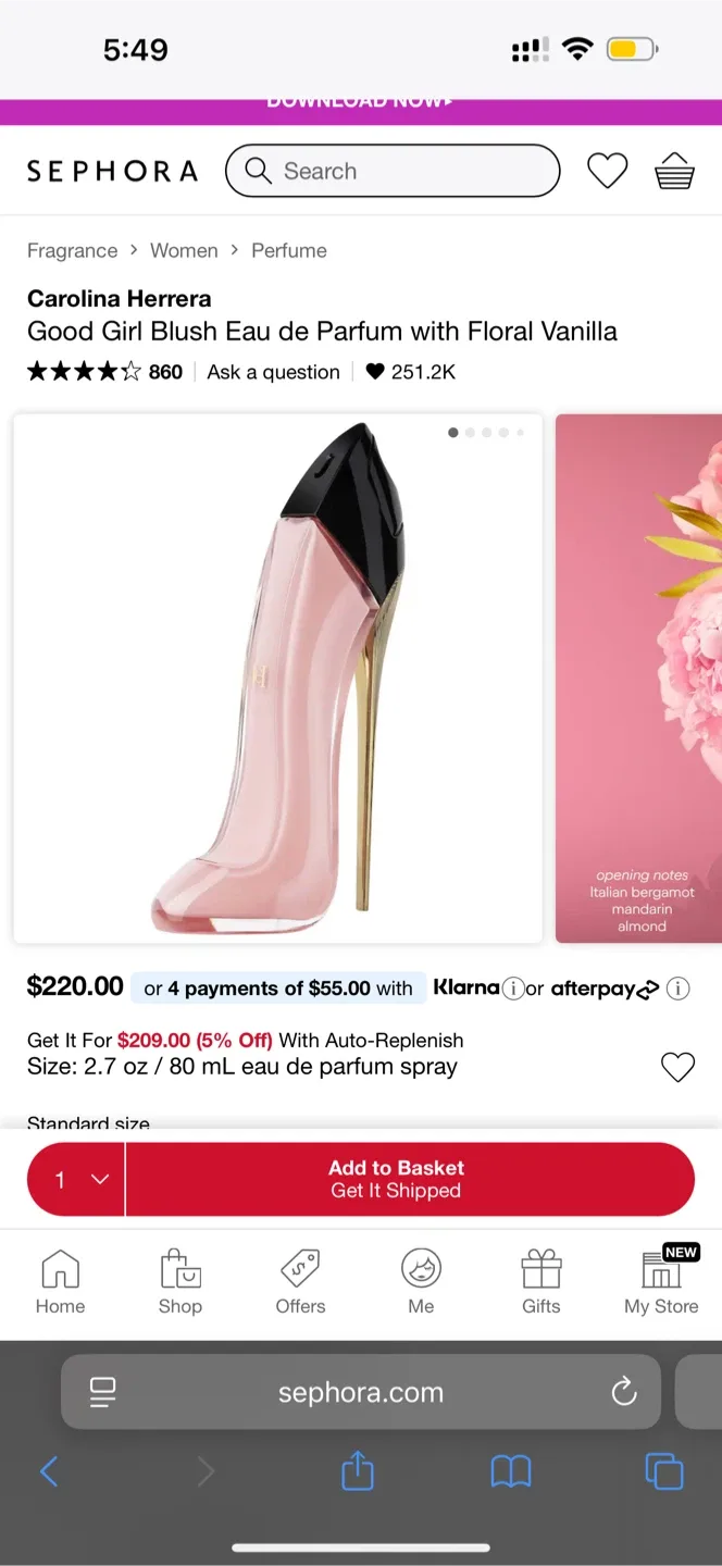 Carolina Herrera Good Girl Blush Eau de Parfum 80ml image indicator(3)