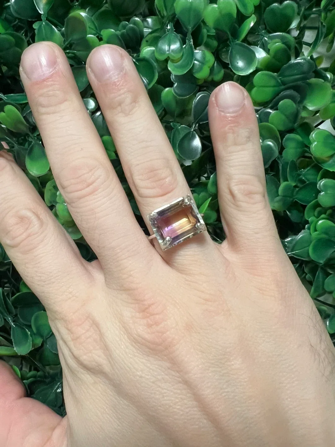 Organic Ametrine Ring