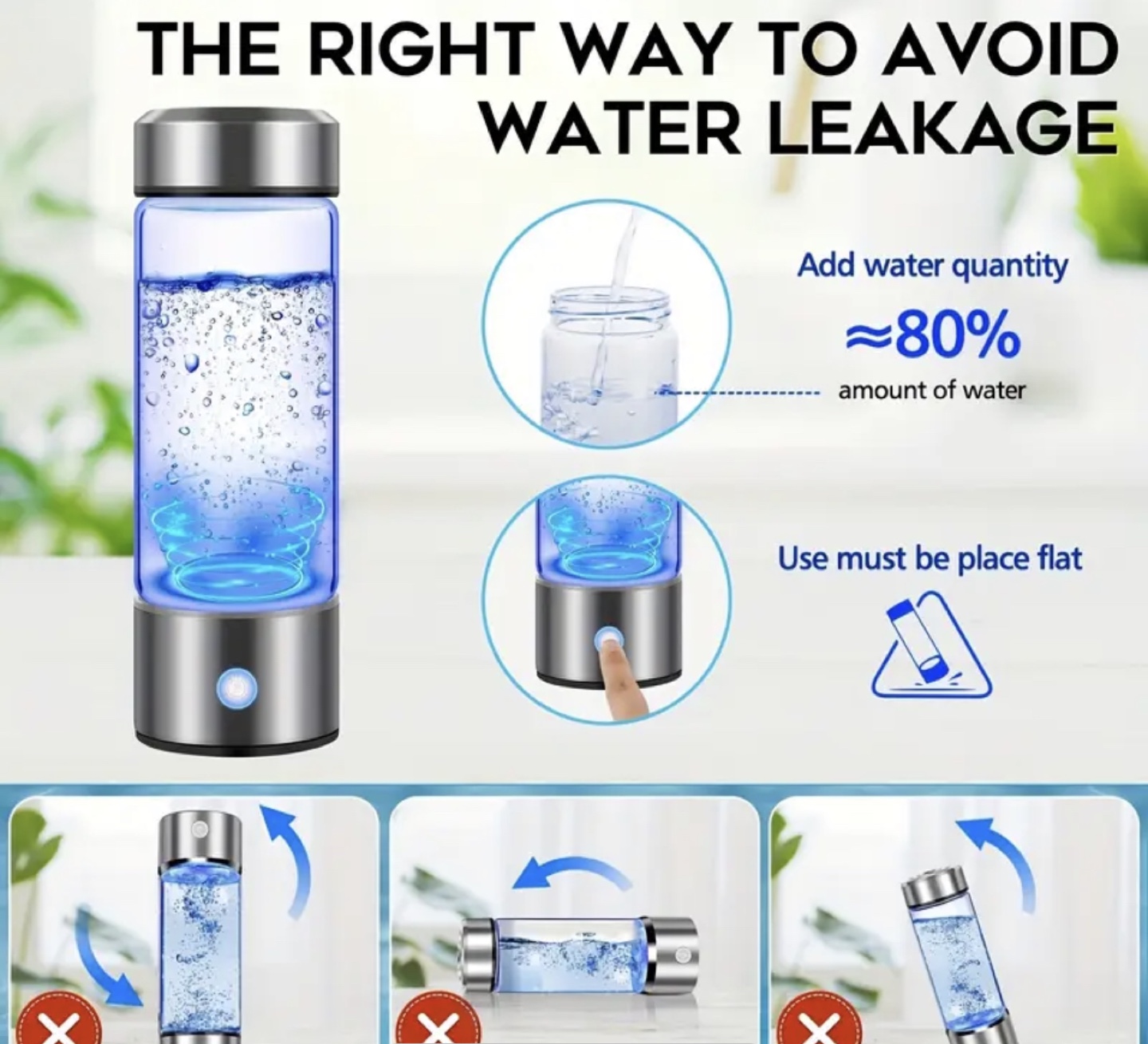 Brand New-Hydrogen Water Bottle - Deeper Hydration - photo 2