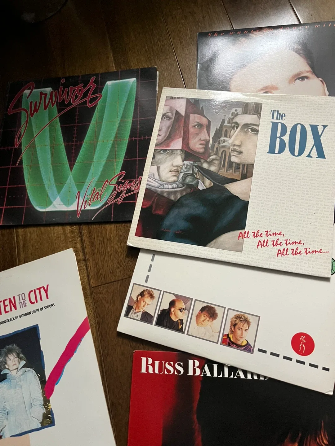 Mixed Lot of 80s Vinyl Records / lot of 10 for $40 or $5 each image indicator(7)