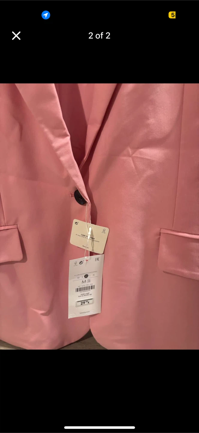 Bershka Pink Blazer - Size M