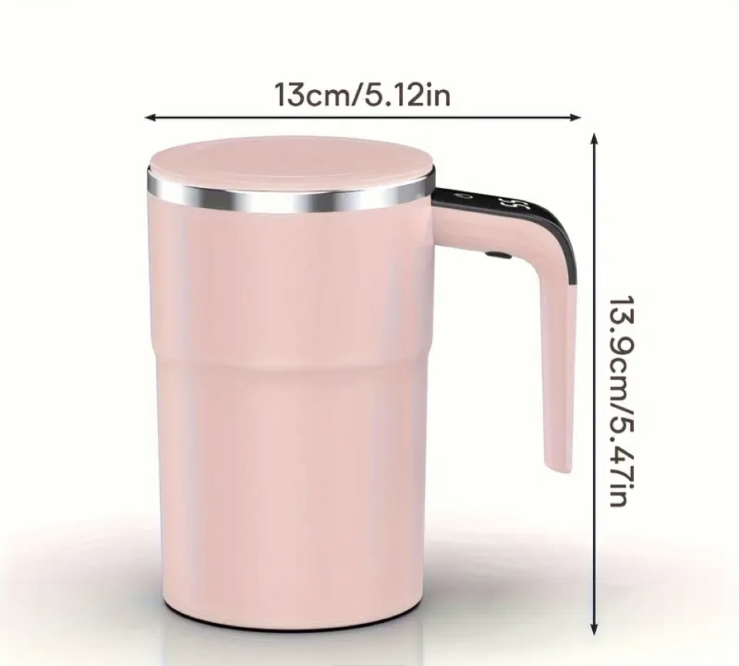 Brand New-Pink Heated Coffee Mug - 5.12in x 5.47in - photo 2