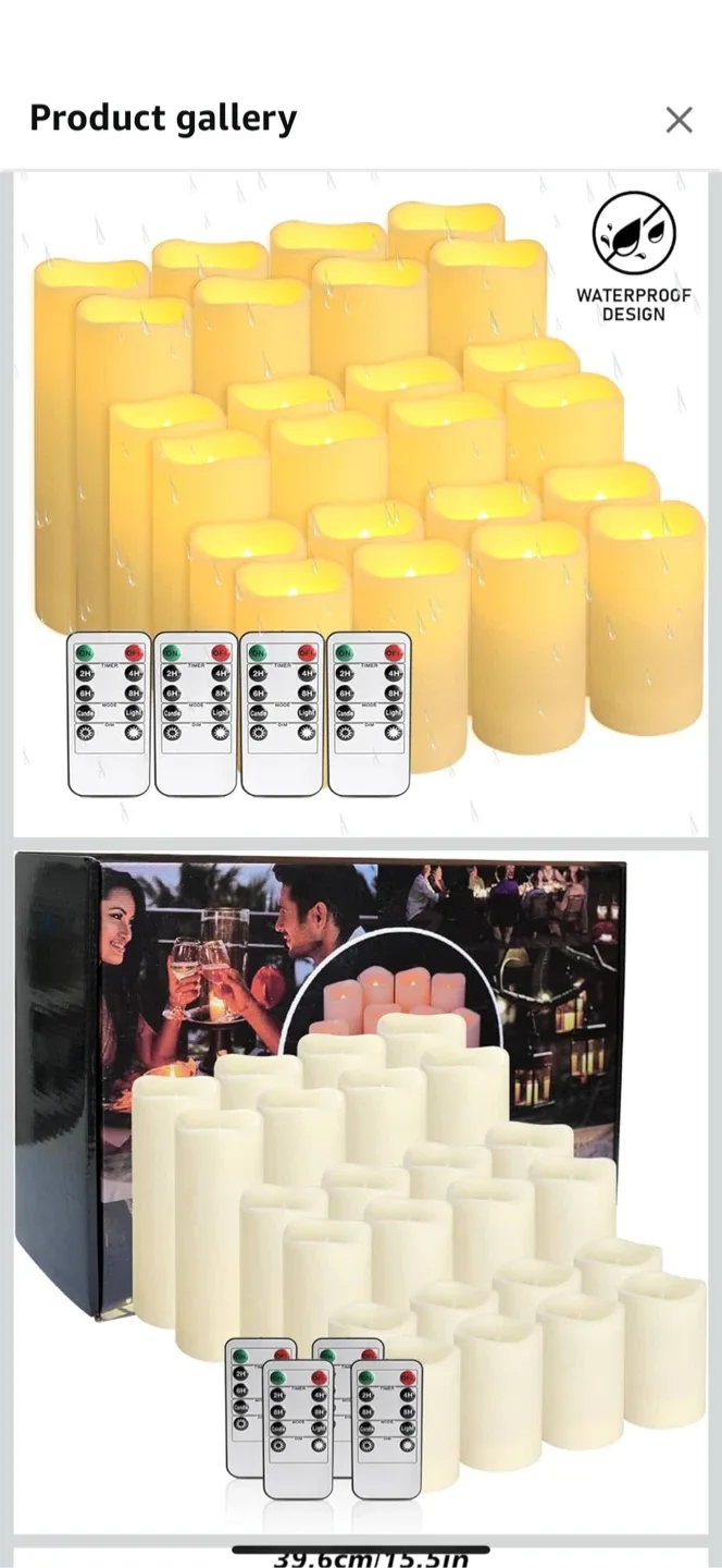 Flameless Candles with Remote Control