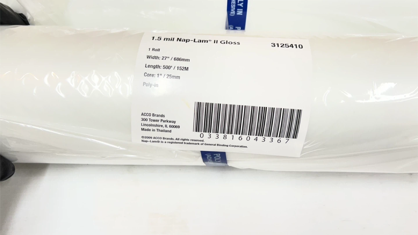 ACCO Brands Nap-Lam II Gloss Laminate Roll