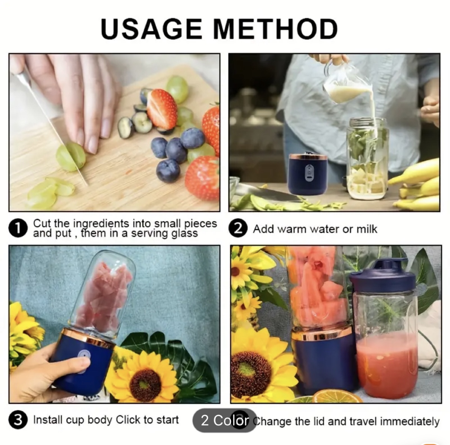 Brand New-Portable Smoothie Blender - photo 2