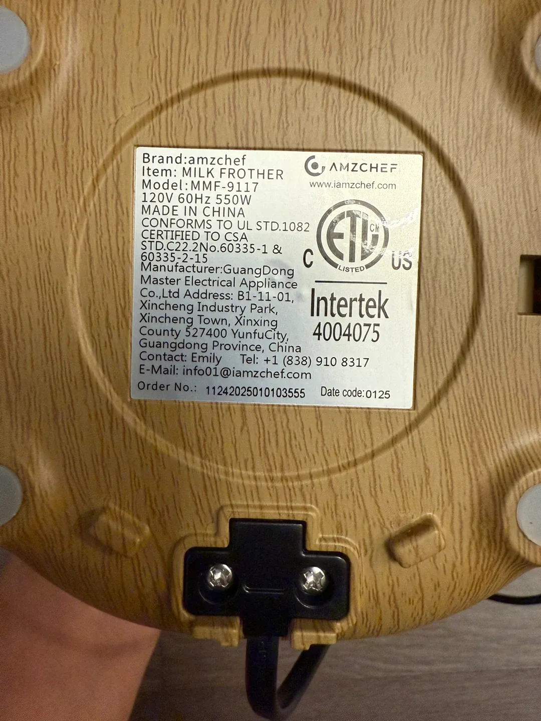 Amzchef Milk Frother & Steamer MMF-9117 image indicator(3)