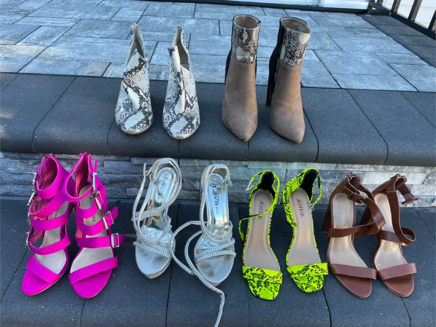 Women's sandals and boots Size 6. $10 ea.