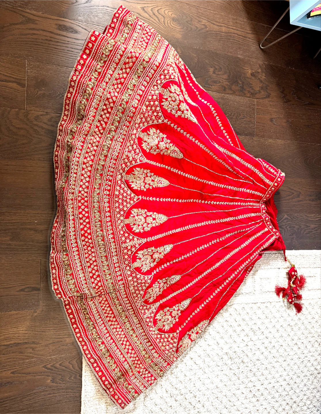 Red Embroidered Lehenga Choli Set - photo 4