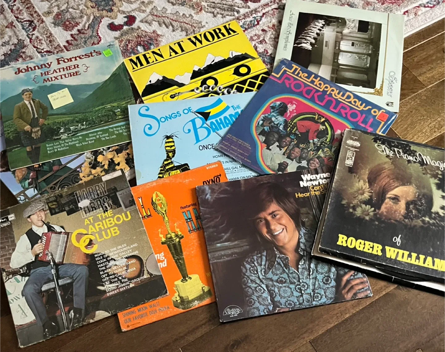 Vintage Vinyl Record Collection/ some scratches on vinyls