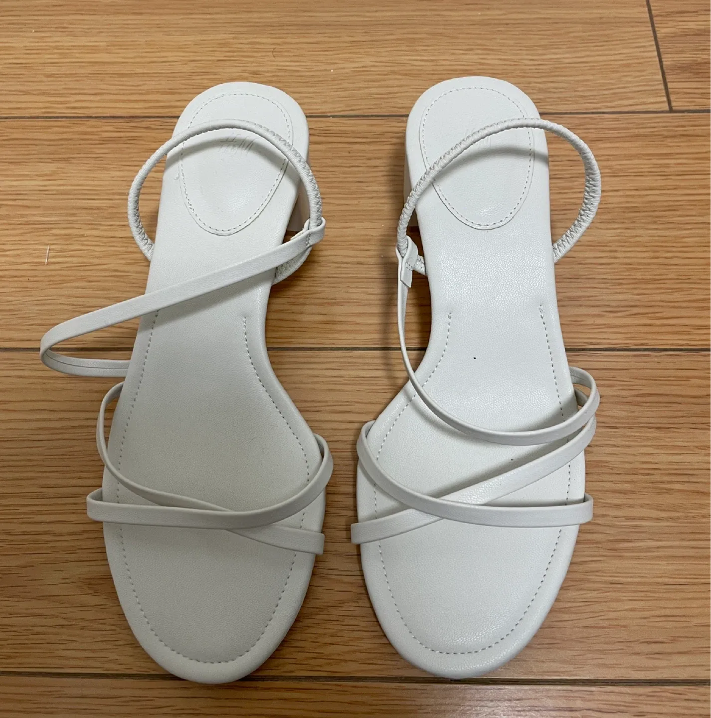 White Heeled Sandals