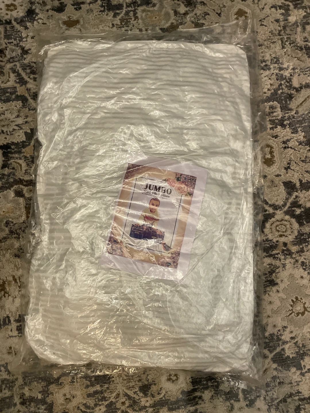 New Jumbo Size Fiber Pillow