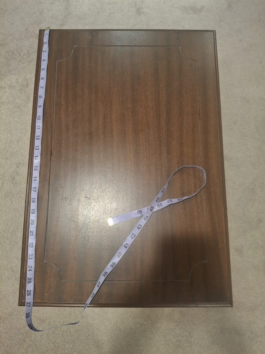 Brown Wood Side Table with Storage image indicator(6)