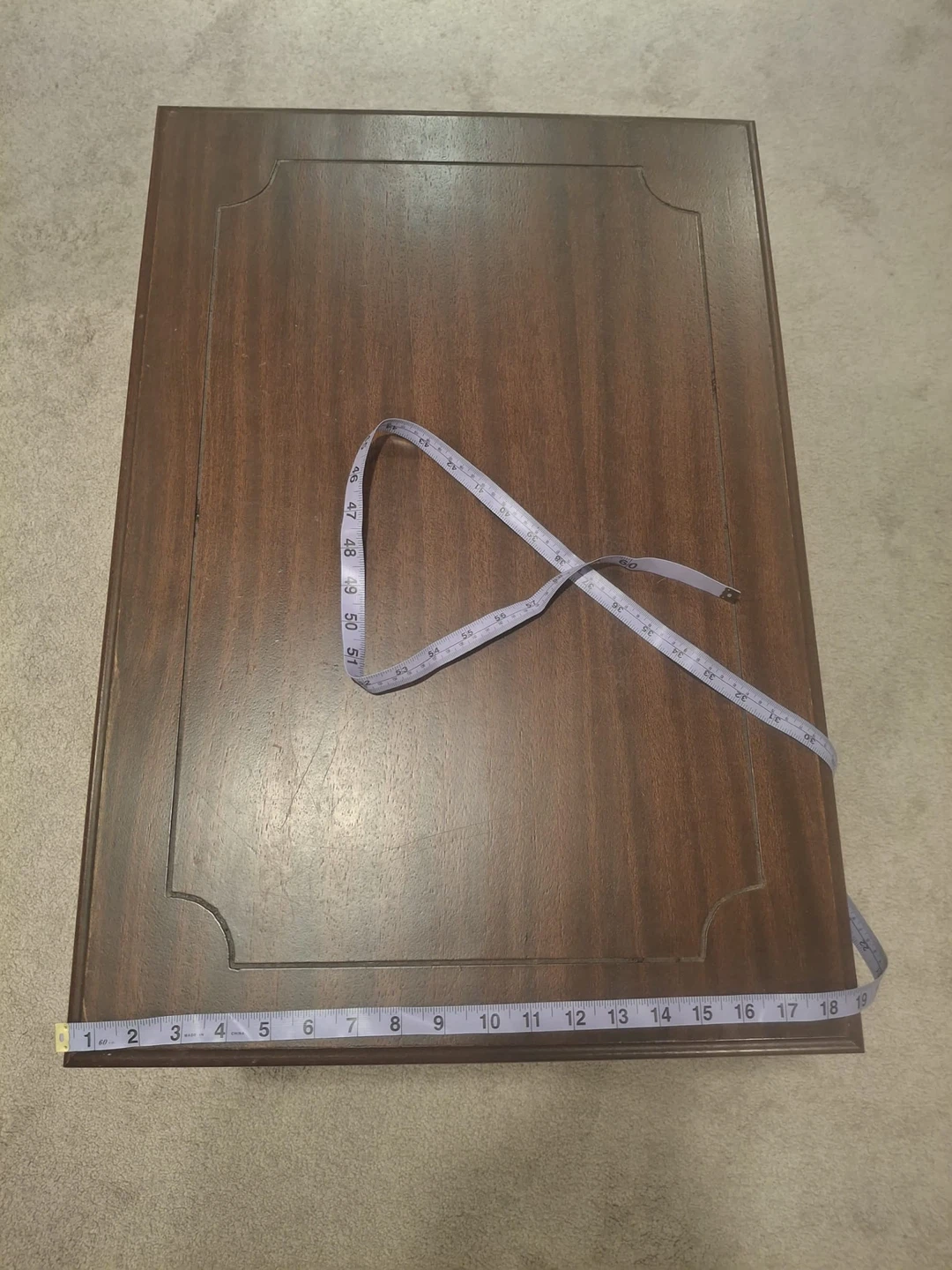 Brown Wood Side Table with Storage - photo 5