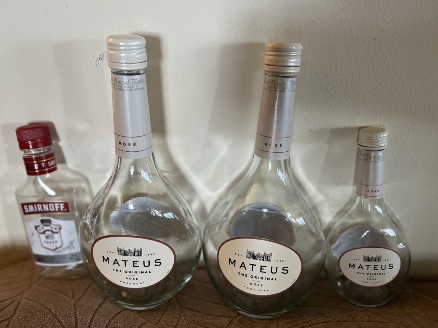 Mateus Rosé Wine Bottles
