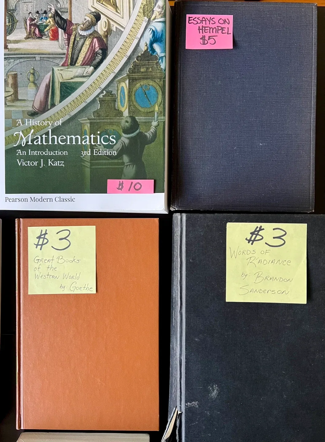 UPDATED 10/28 : BOOK SALE 😃- All Priced - MOVING OUT SALE ✈️ image indicator(5)