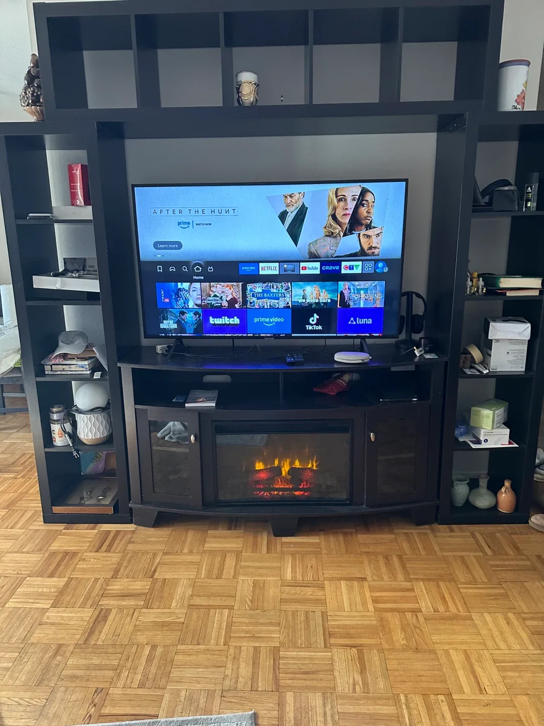 TV Stand with Electric Fireplace image indicator(3)
