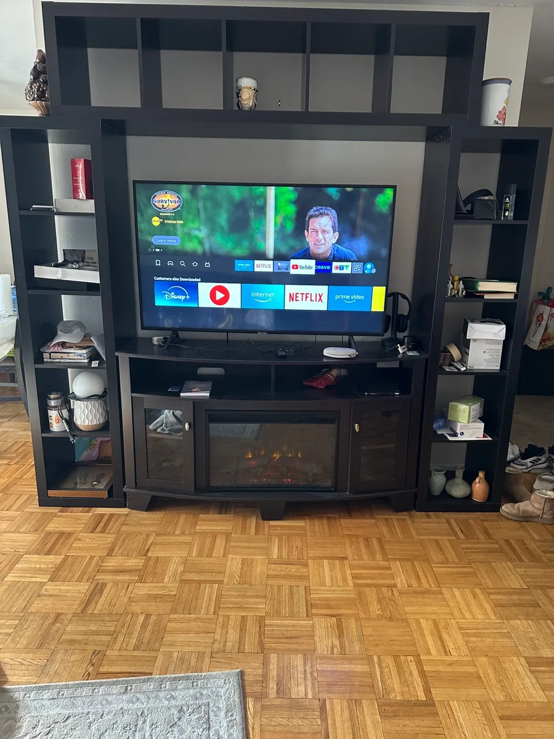 TV Stand with Electric Fireplace image indicator(4)