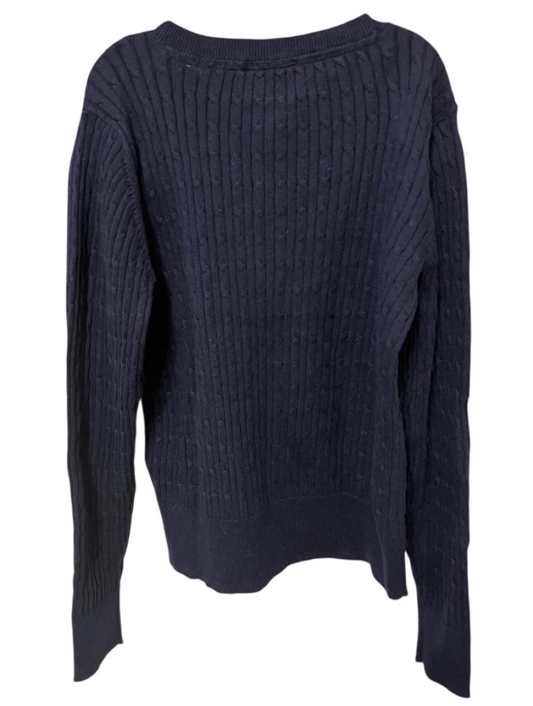 GAP Kids Cable-Knit Cardigan – Navy – Size M (8) image indicator(2)