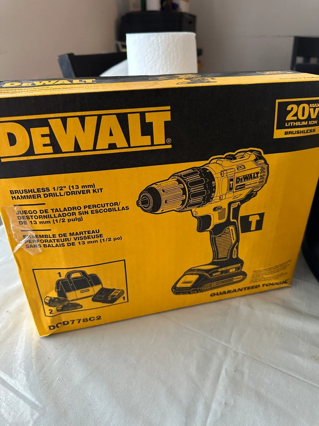 Dewalt DCD778C2 Brushless Hammer Drill/Driver Kit - New