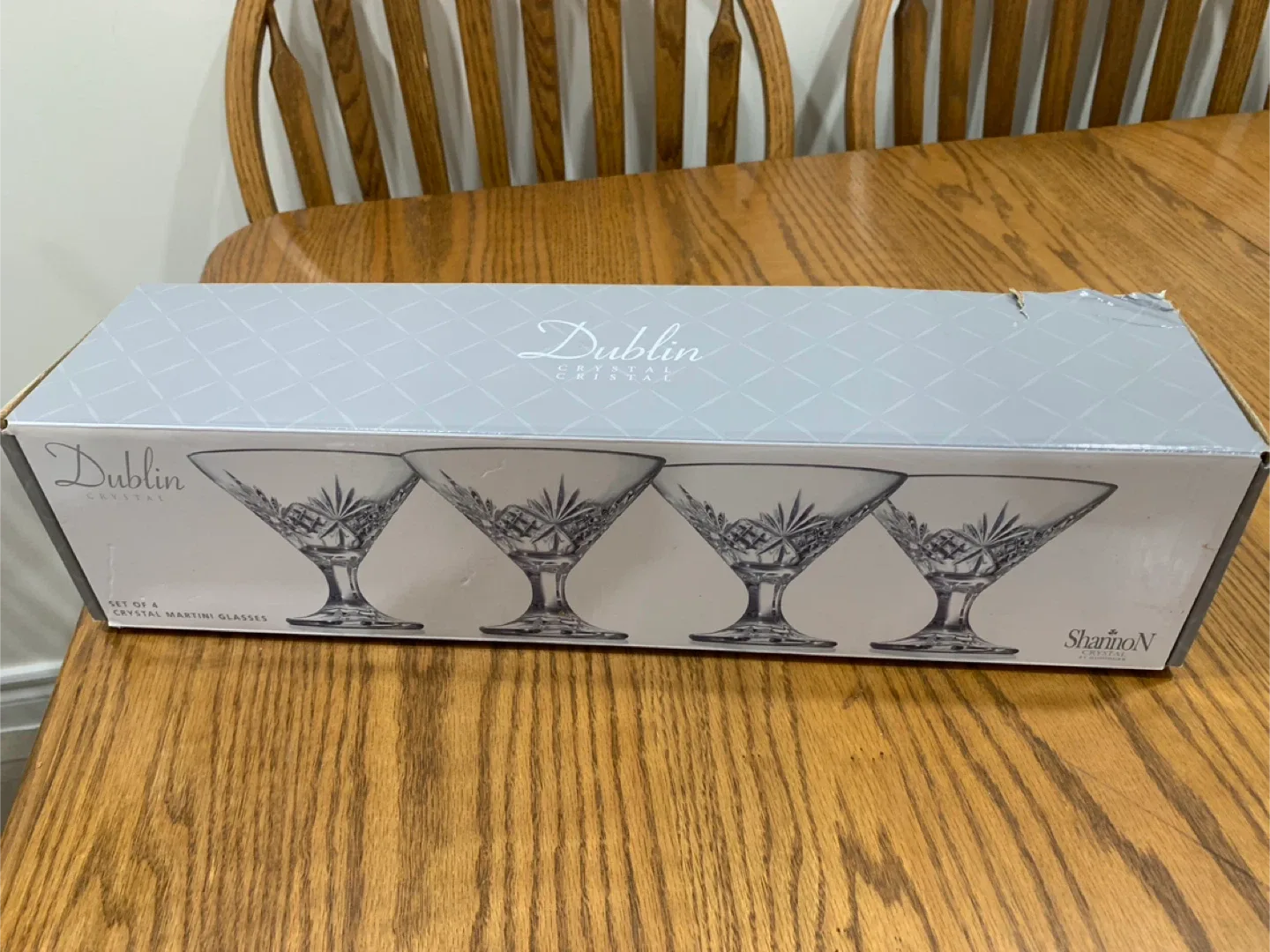 Shannon Dublin Crystal Martini Glasses (Set of 4)