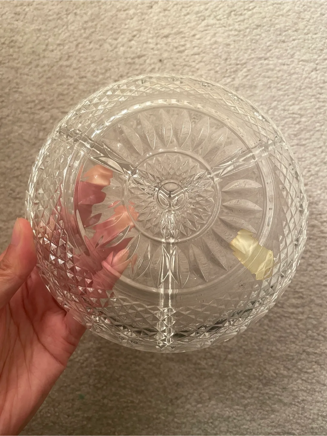 Vintage Lausitzer Glas Crystal Divided Dish image indicator(3)