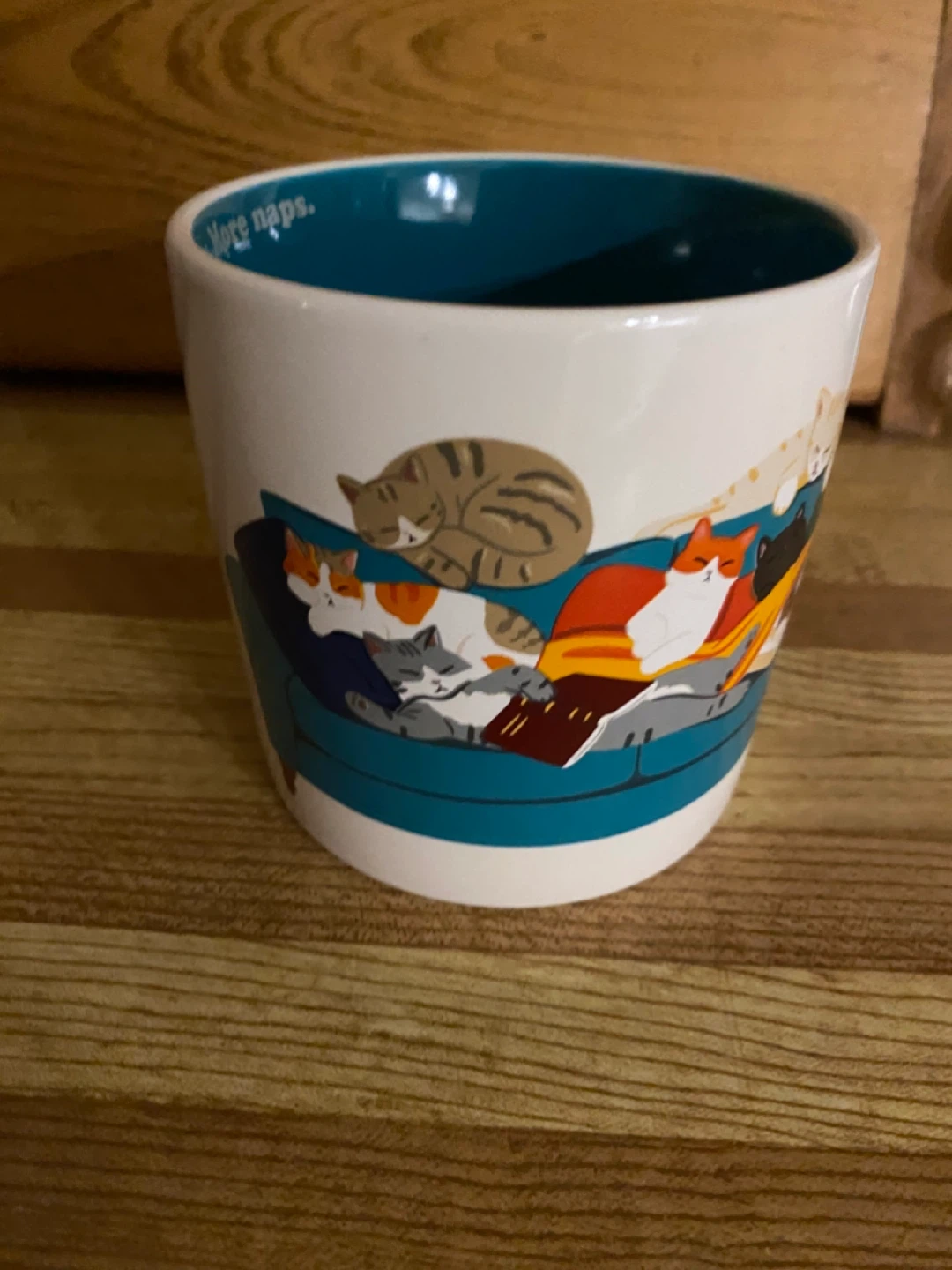 Indigo Cat Couch Mug -new 2 available $10 ea
