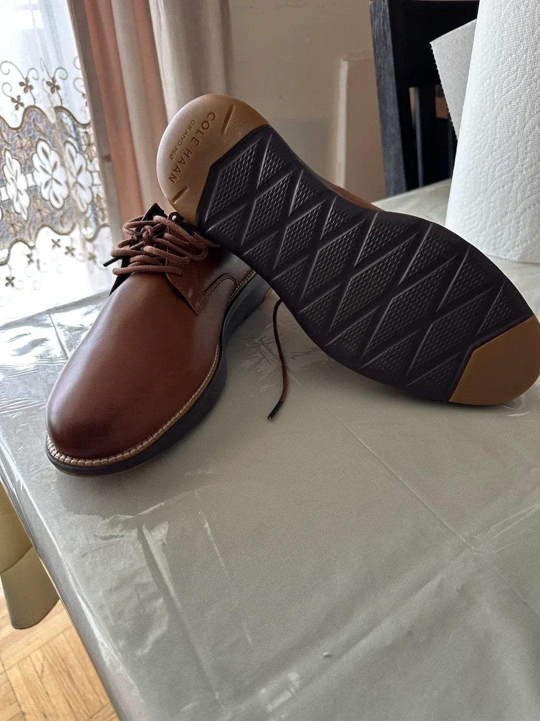 Cole Haan Brown Leather Oxfords image indicator(2)