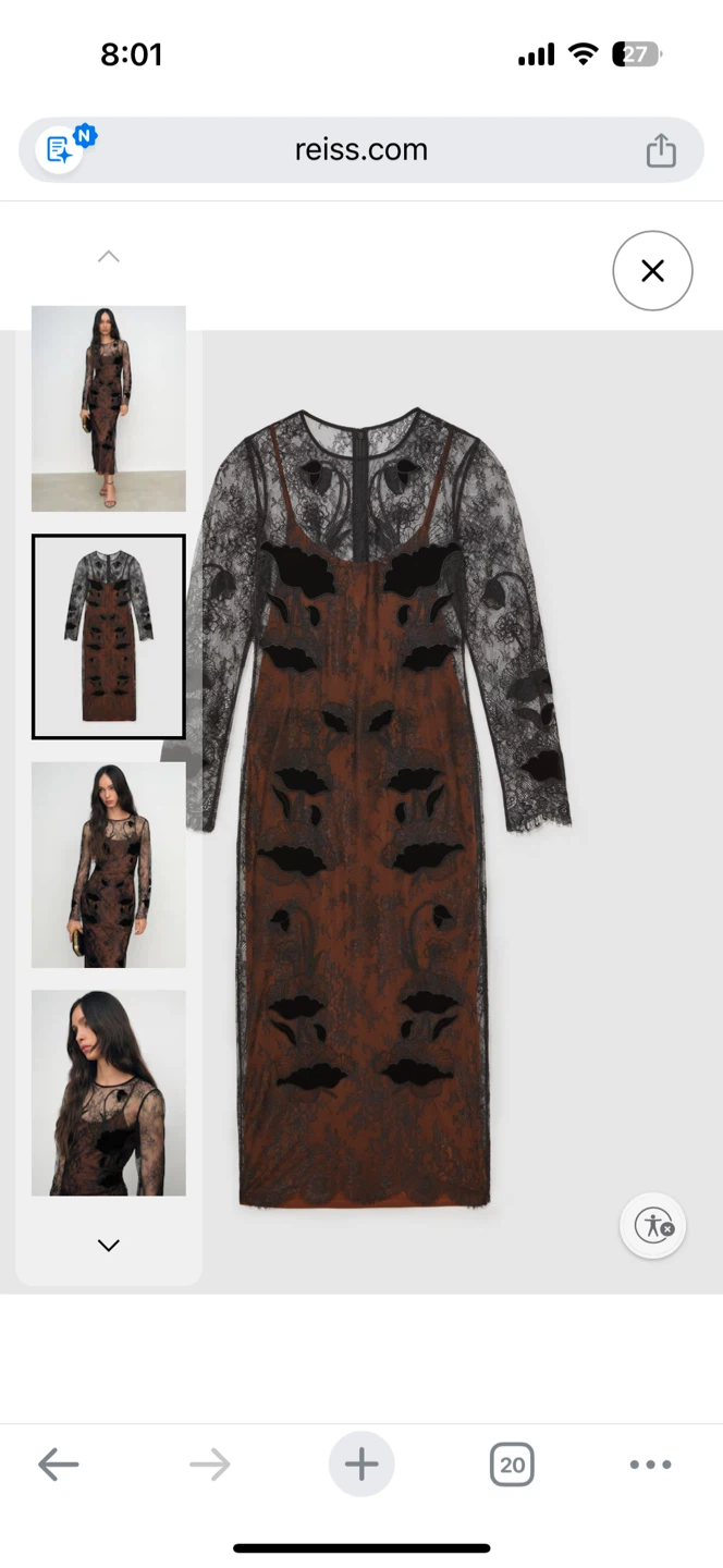 Reiss Lulu Lace Midi Dress - photo 2