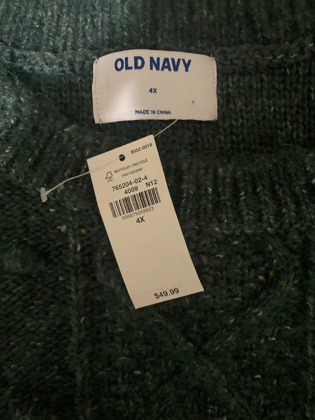Old Navy Green Sweater - Size 4X image indicator(2)