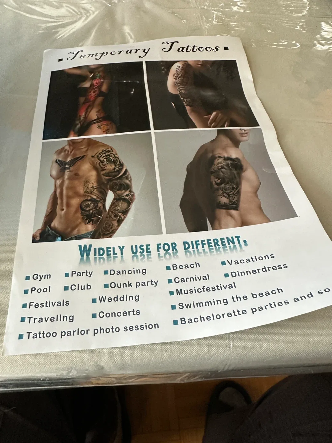 Temporary Tattoos - Flower Design