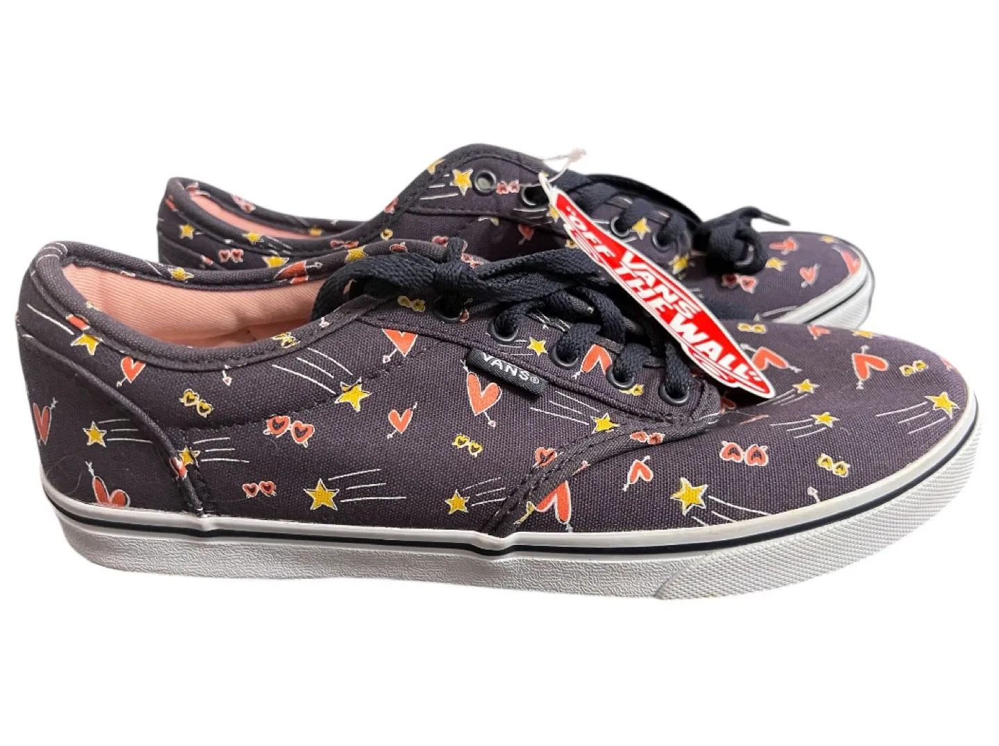 Vans Women’s Authentic Sneakers-sz 6-BNWT– Hearts & Stars Print