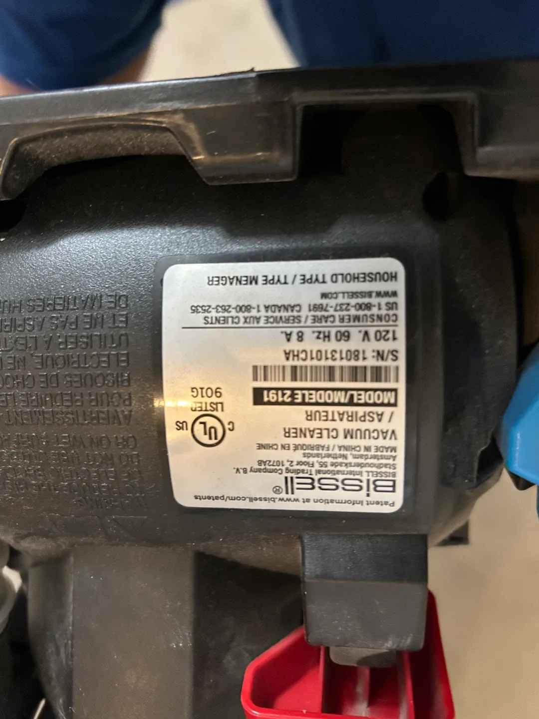 Bissell PowerForce Helix Vacuum Cleaner Model 2191 image indicator(3)