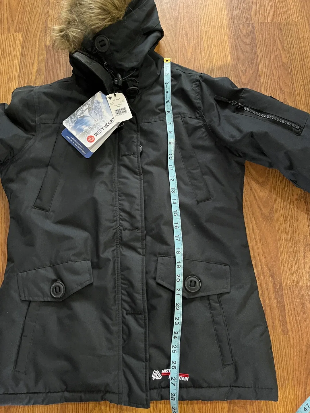 Misty Mountain women’s medium parka waterproof winter coat black image indicator(5)