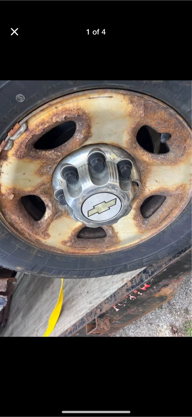 LT245/75R16 Tire on Chevy rims