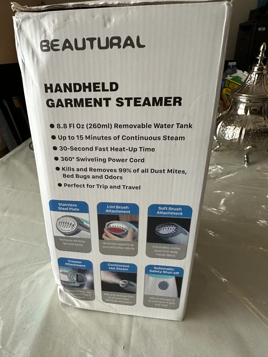 Beautural Handheld Garment Steamer - New in Box image indicator(2)