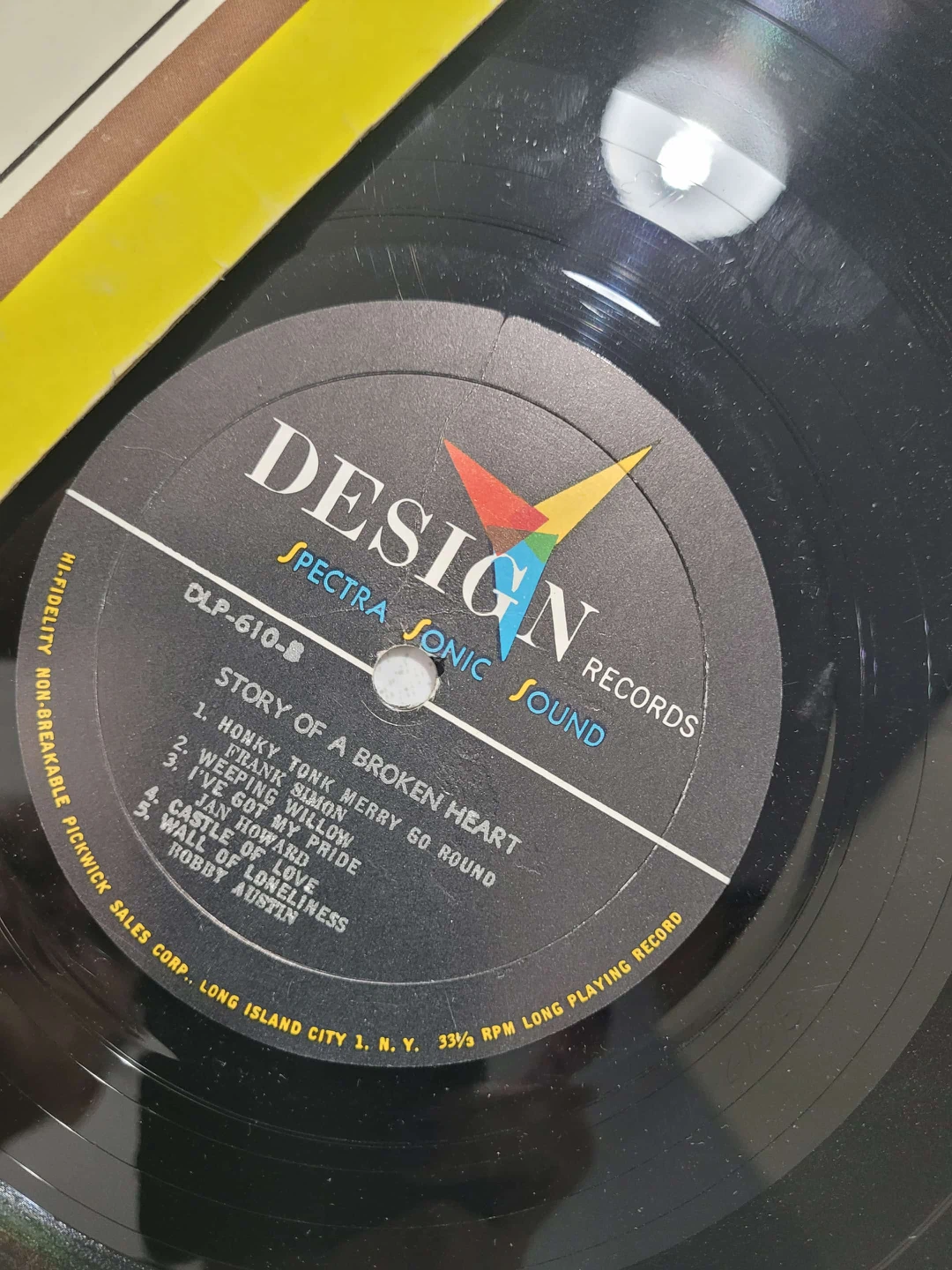 Johnny Cash - Story of a Broken Heart Vinyl Record - photo 3